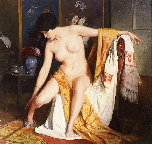 Julius L.Stewart Nude in an Interior china oil painting image